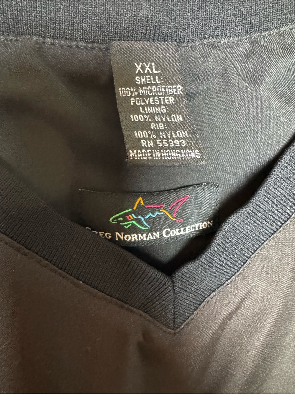 Greg Norman Black V-Neck Windshirt Vest XL - Picture 2 of 8